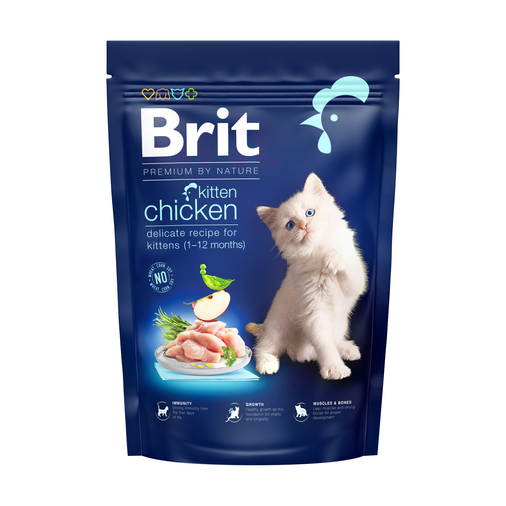 Сухий корм для кошенят Brit Premium by Nature Cat Kitten з куркою, 800 г